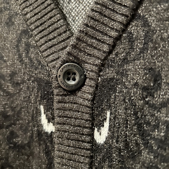 NWT Cakeworthy Disney Haunted Mansion Wallpaper Cardigan Size Medium Sweater - Picture 11 of 15